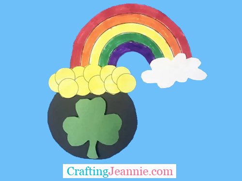 St patricks day pot of gold craft for group of kids