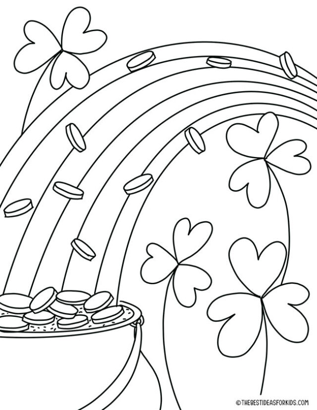 St patricks day coloring pages free printables