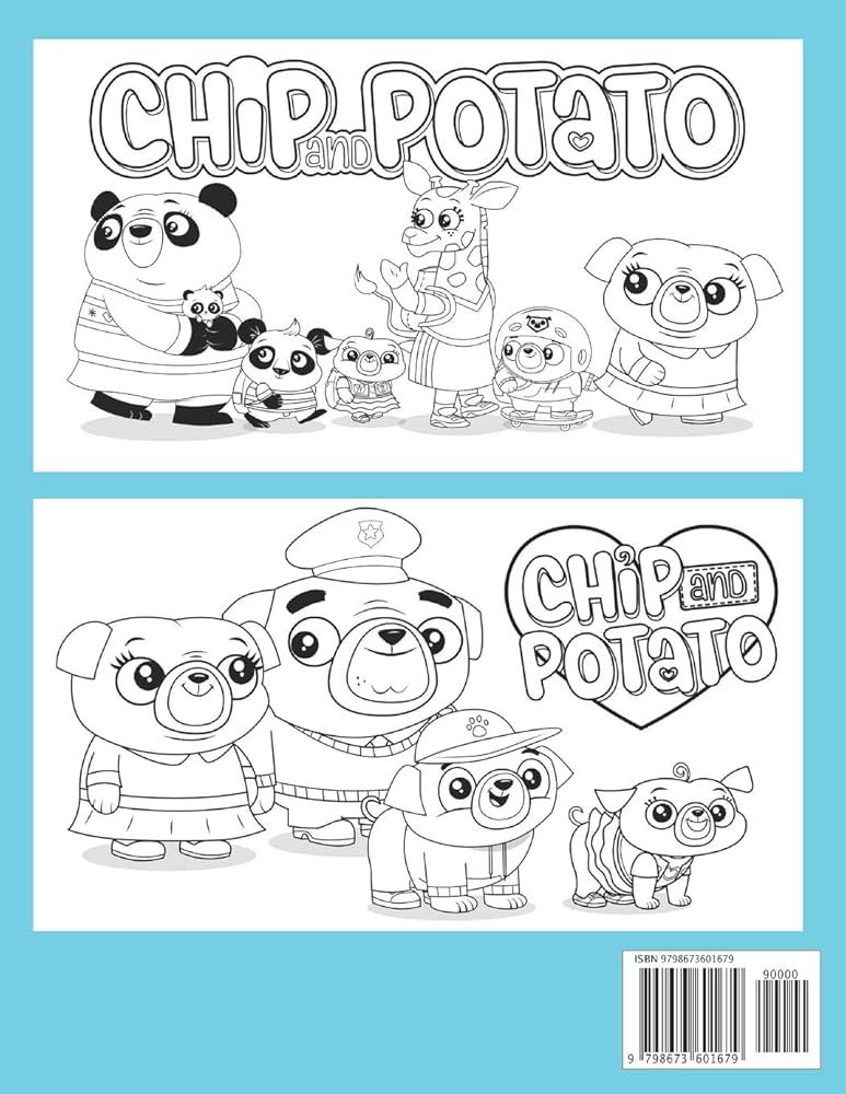 Chip and potato coloring book a coloring book for kids high