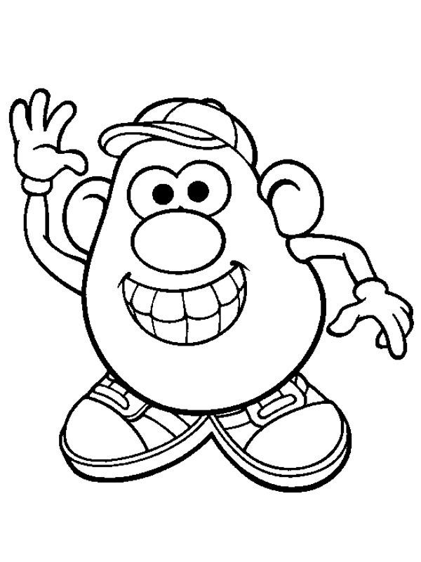 Mr potato head coloring page