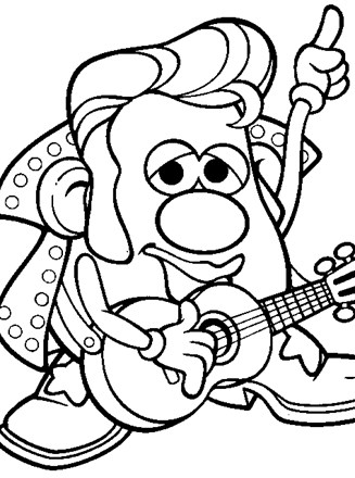 Mr potatohead coloring page