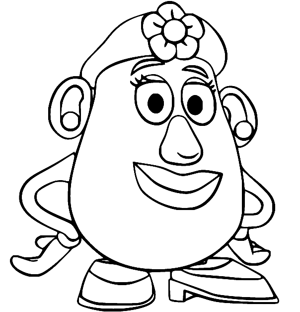 Mr potato head coloring pages printable for free download