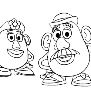 Mr potato head coloring pages printable for free download