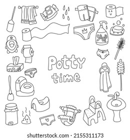 Potty training coloring page images stock photos d objects vectors