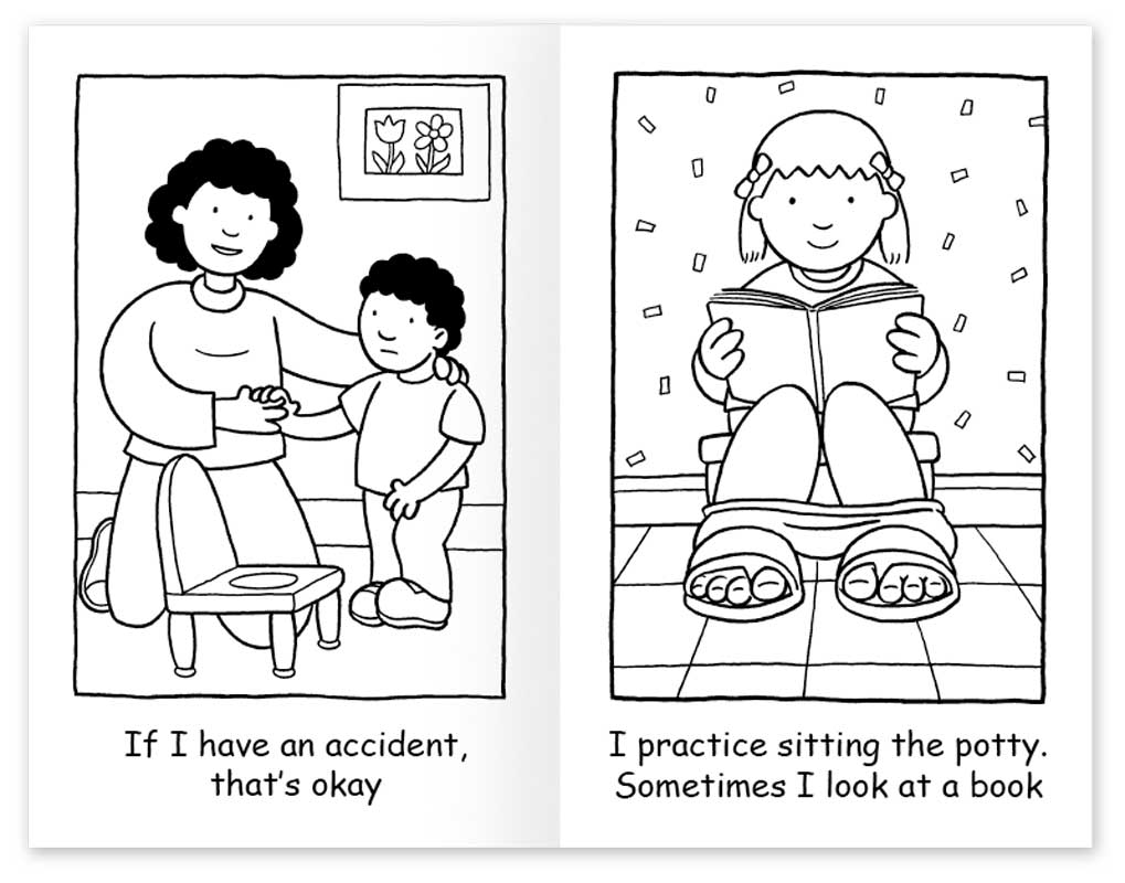 Ready for the potty coloring book