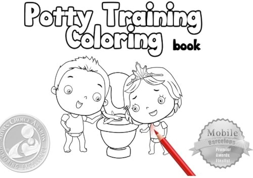 Potty training coloring book toilet training coloring echavarria mila books