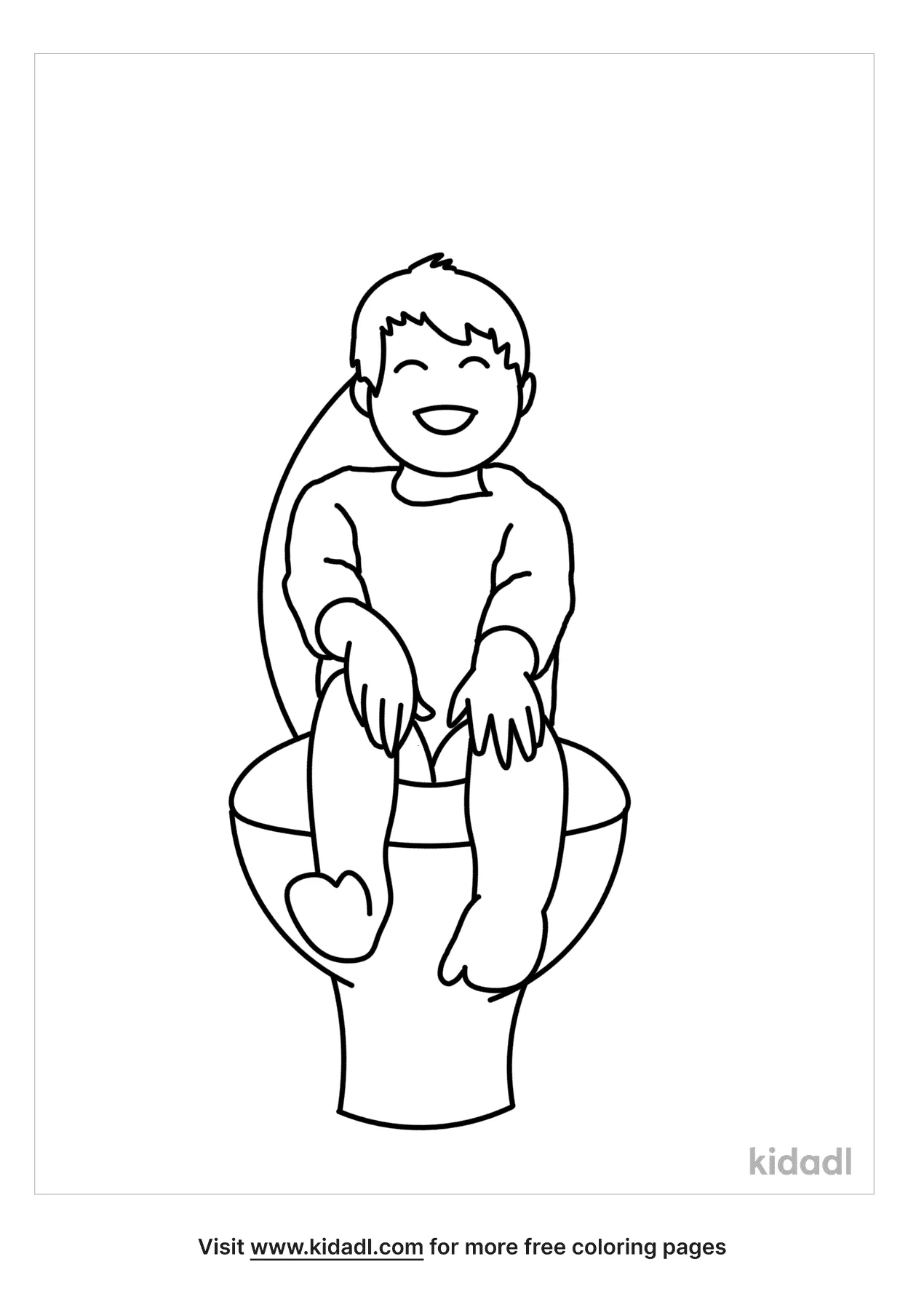Free potty coloring page coloring page printables