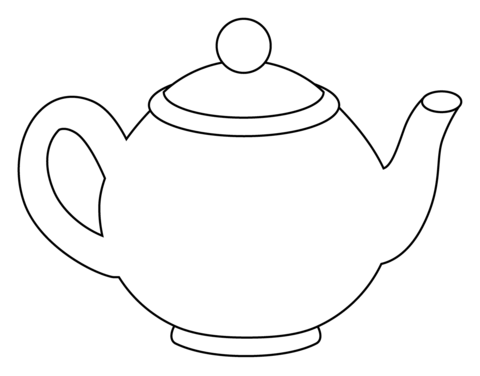 Teapot emoji coloring page free printable coloring pages