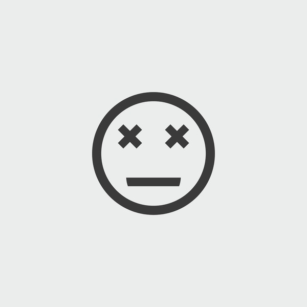 Dead emoji icon royalty
