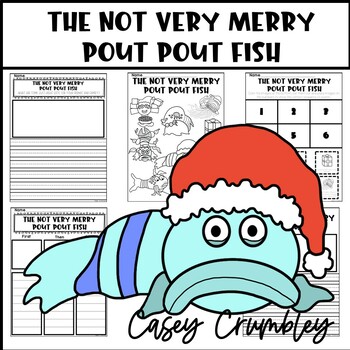The not very merry pout pout fish book writing sequencing coloring activity