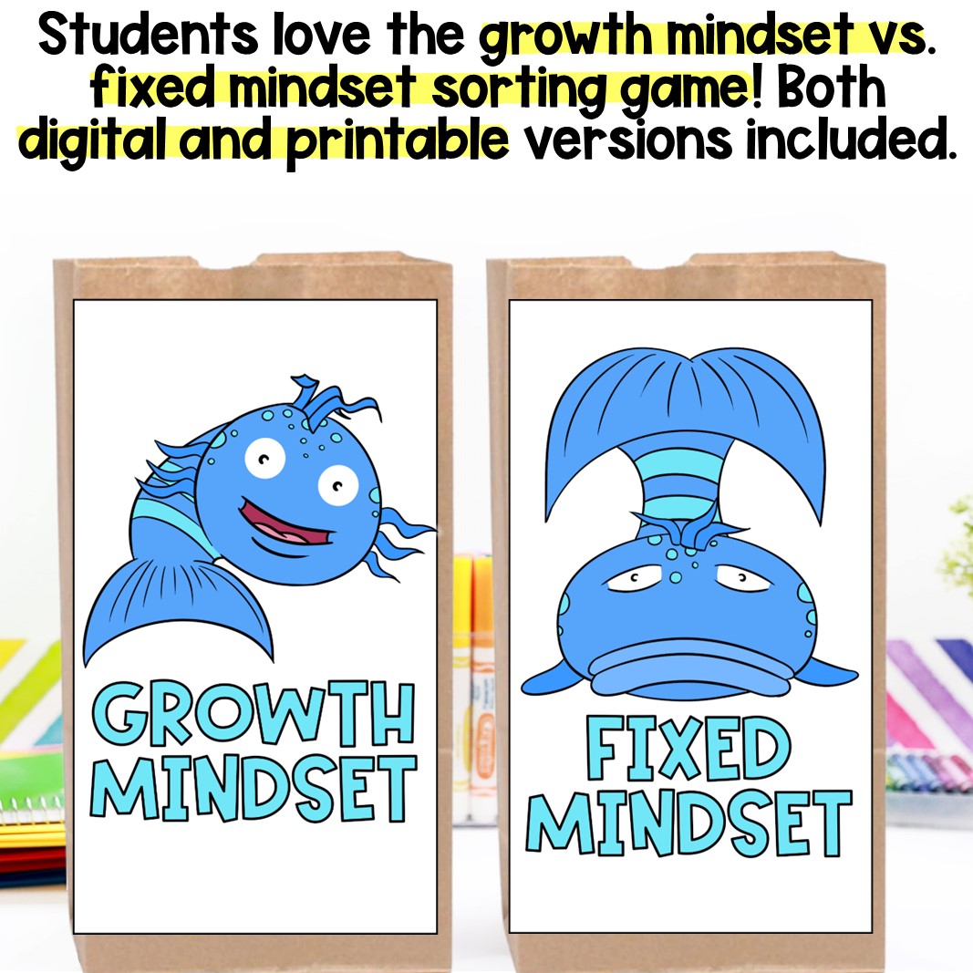 Pout pout fish goes to school growth mindset lesson
