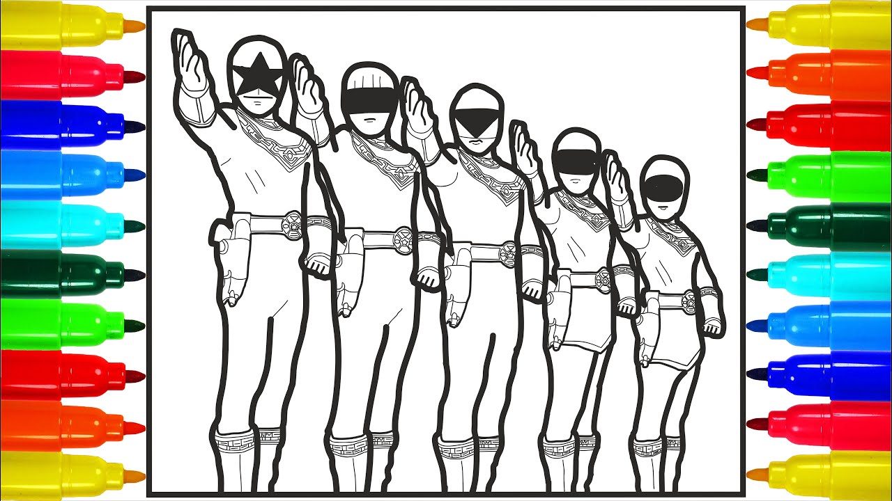 Power rangers zeo coloring pages