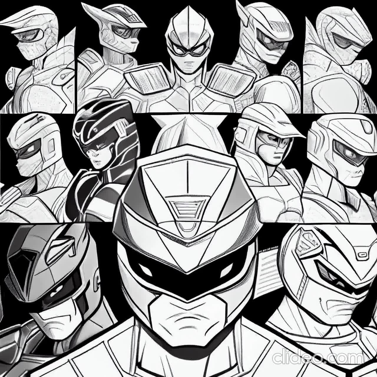 Power up your creativity dynamic power rangers coloring pages instant download pdf instant download
