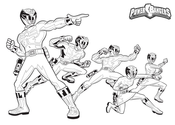 Power ranger team power rangers coloring pages power rangers megaforce power rangers
