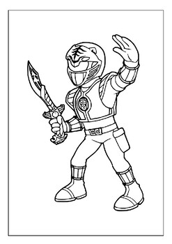 Printable power rangers coloring pages for kids inspire young artists