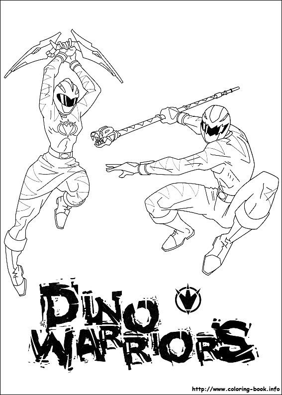 Power rangers coloring picture