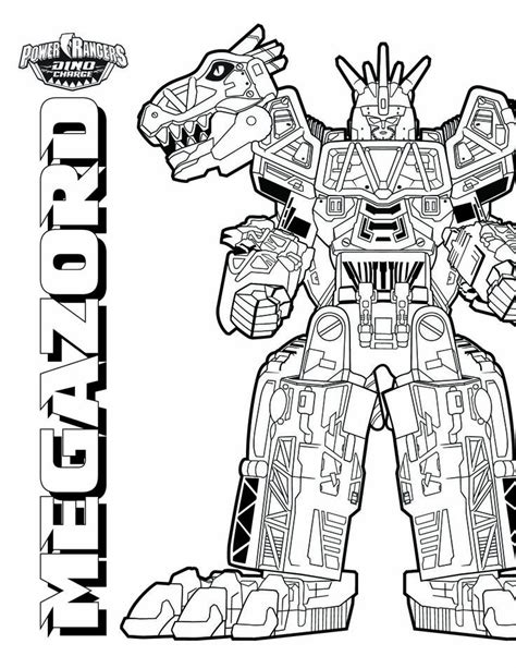Power ranger dino charge louring pages