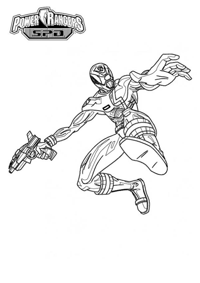 Free power rangers drawing to download and color