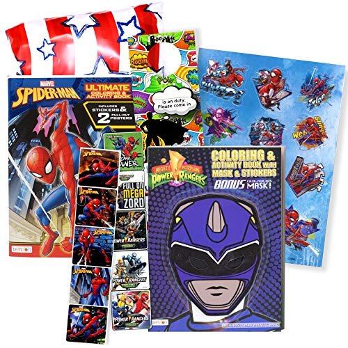 Trisens power rangers dino charge coloring book and stickers super set bundle dino chargers coloring book with power rangers dino chargers stickers on