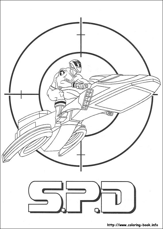 Power rangers coloring picture