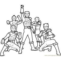Power ranger mask coloring page for kids