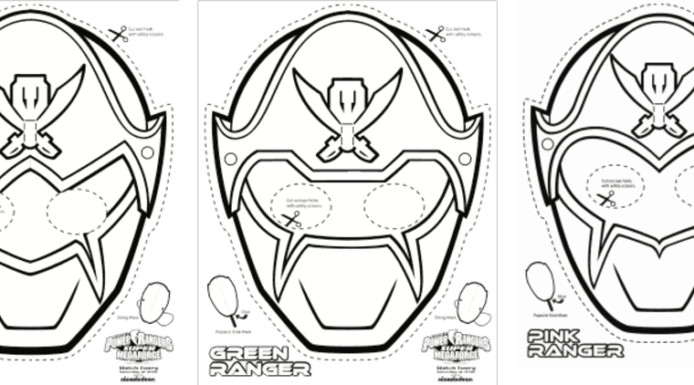 Super mega power rangers printable