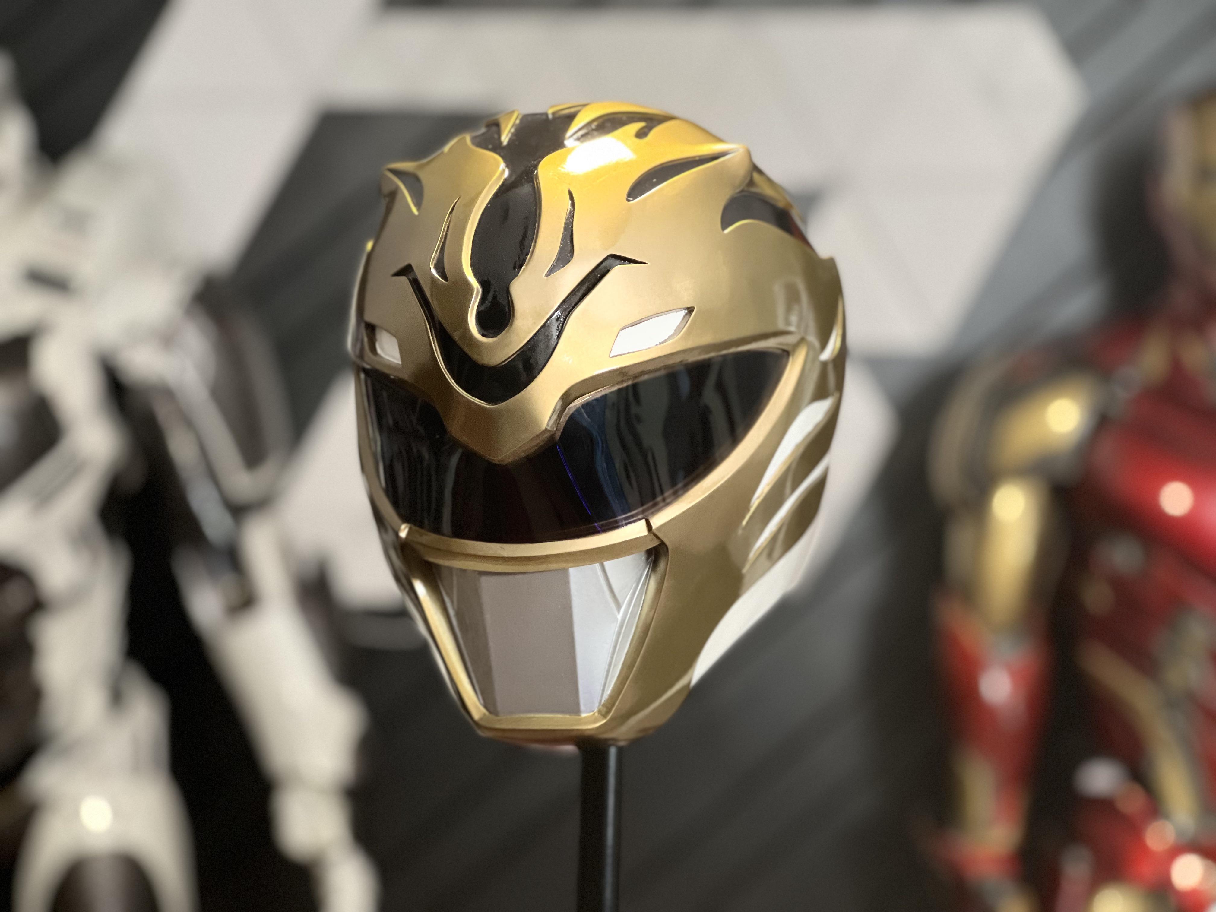 Just finished making my first power ranger helmet white ranger concept rpowerrangers