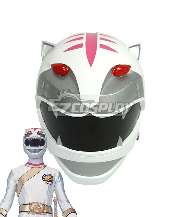 Power rangers wild force white wild force ranger helet cosplay accessory prop