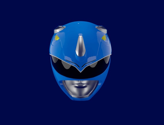 Mighty morphin power rangers blue ranger helmet d file instant download