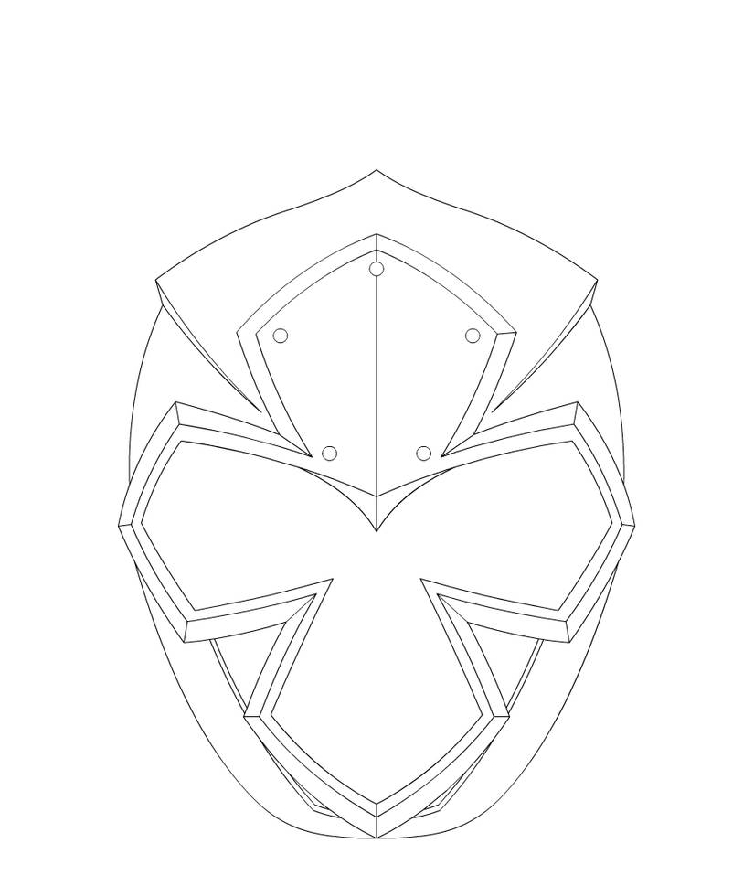 Shironinger helmet line art by yurtigo on