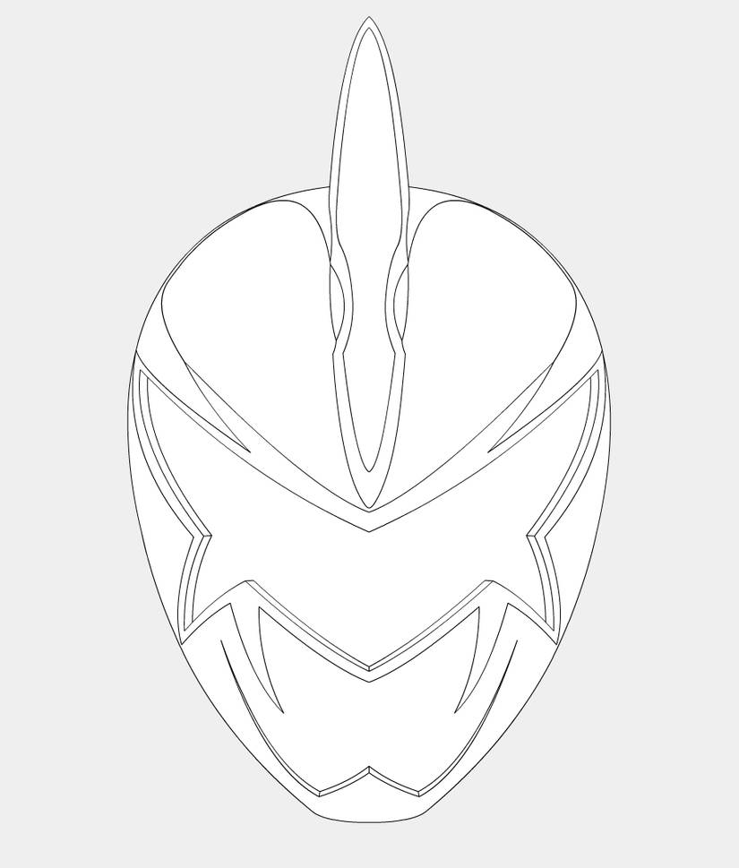 Abare killer helmet line art by yurtigo on