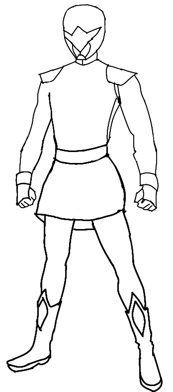 I made some outlinesbases for people to make their own power ranger designsteams i based the outline off of the hyperverse podcast designs and i have made a male female ver and