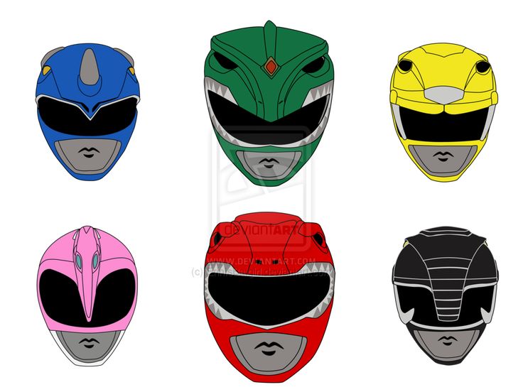 Power ranger helmet template