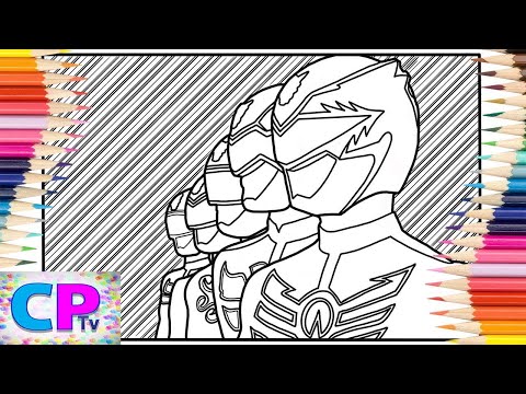 Power rangers ega force coloring pageselektronoia rud