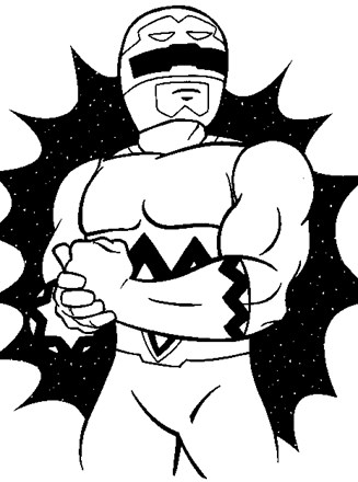 Power rangers coloring page