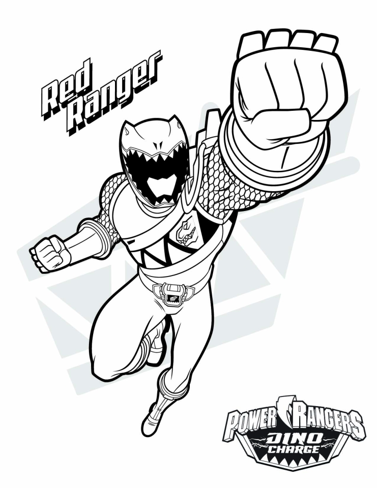 Free printable power ranger dino charge coloring pages