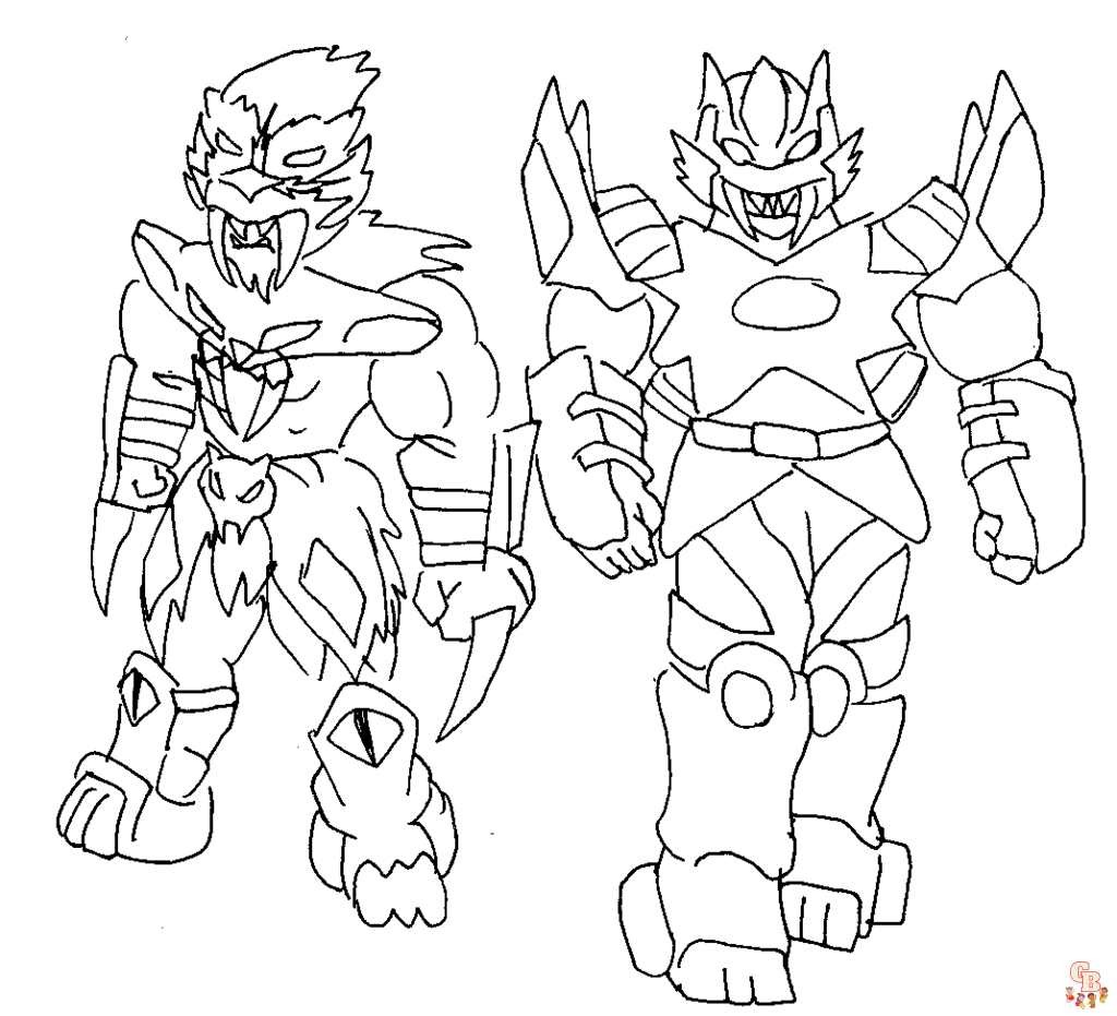 Power rangers coloring pages