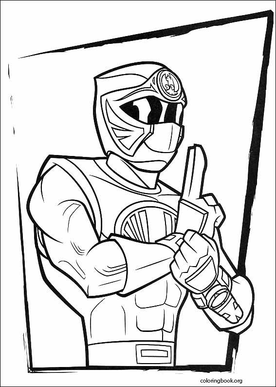 Power rangers coloring page