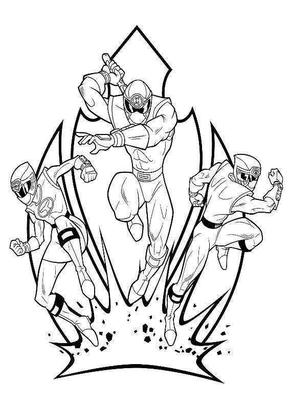 Free power rangers coloring pages to print