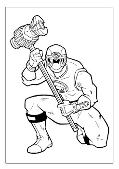 Digital power rangers coloring pages collection for kids begin the adventure