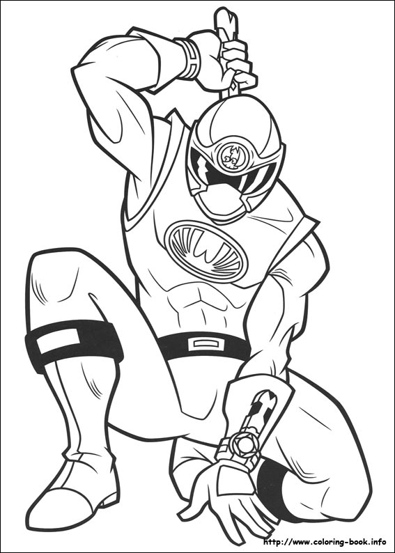 Power rangers coloring picture