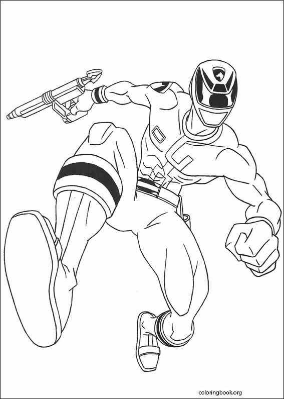 Power rangers coloring page
