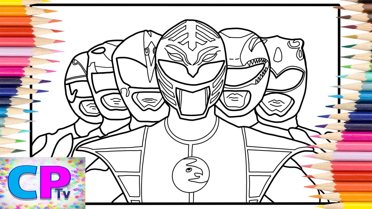 Sabans power rangers coloring pageselektronomia