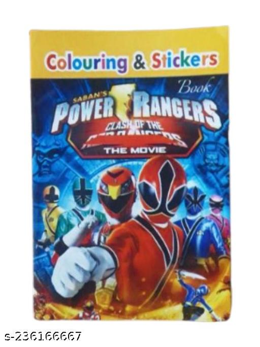 Power rangers coloring book x cm size pages for children pack of