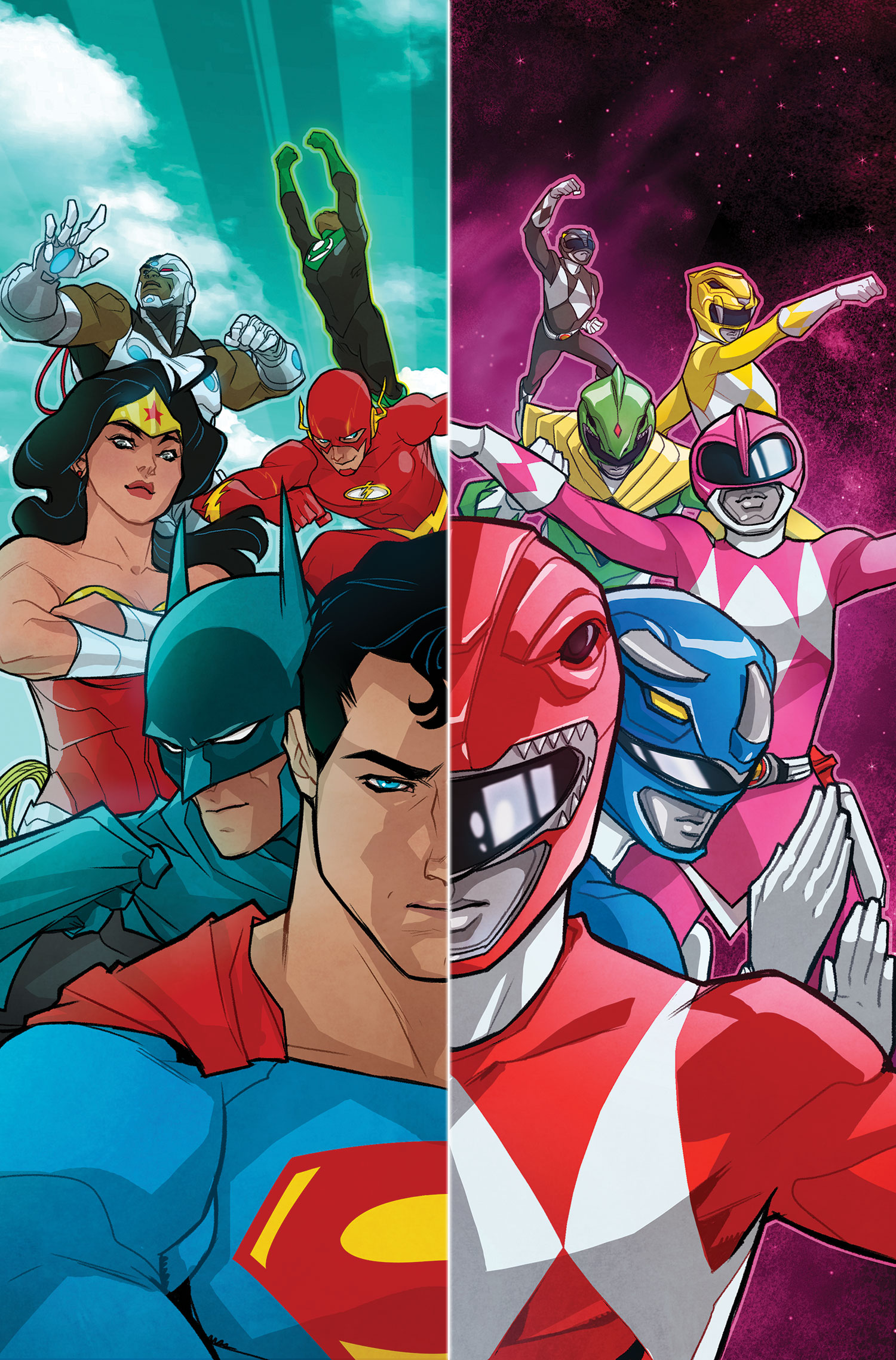 Justice leaguepower rangers review batman news