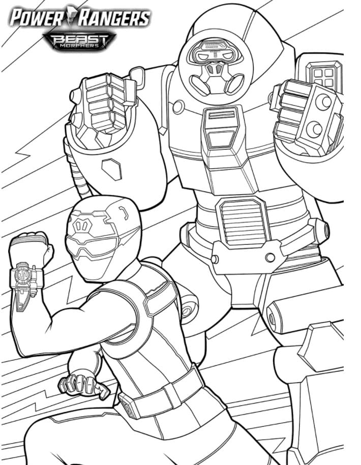 Power rangers coloring pages free printable coloring pages