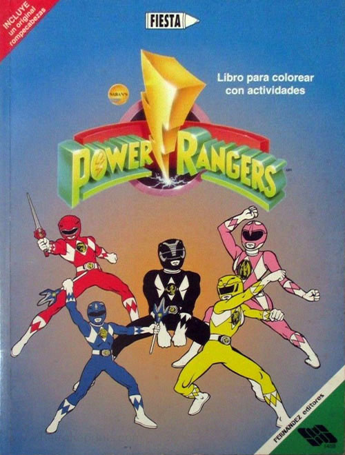Mighty morphin power rangers coloring books coloring books at retro reprints
