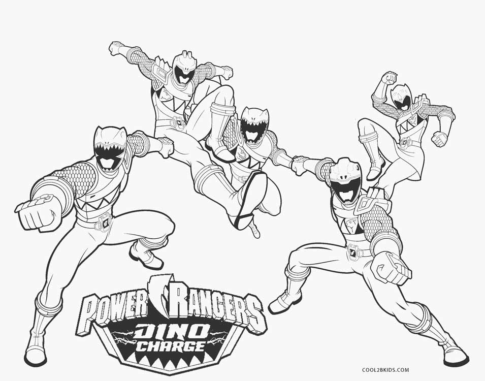 Free printable power ranger coloring pages for kids