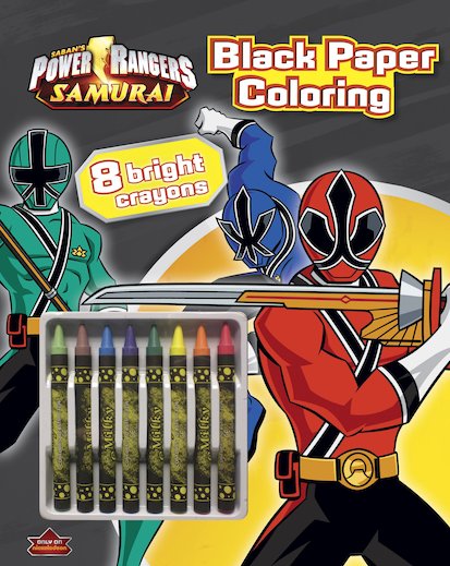 Power rangers samurai black paper colouring