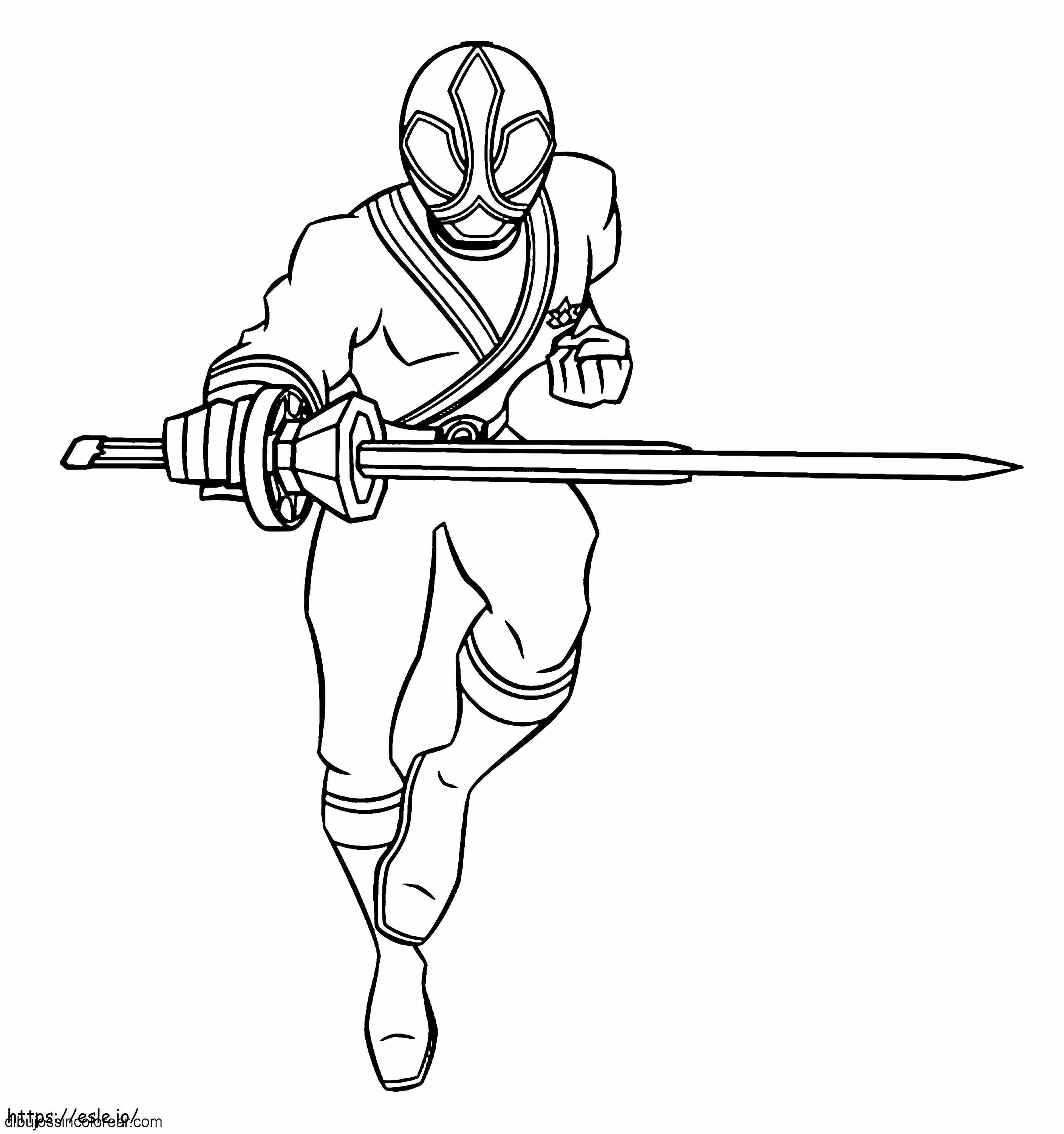 Drawings of power rangers samurai characters to color coloring page